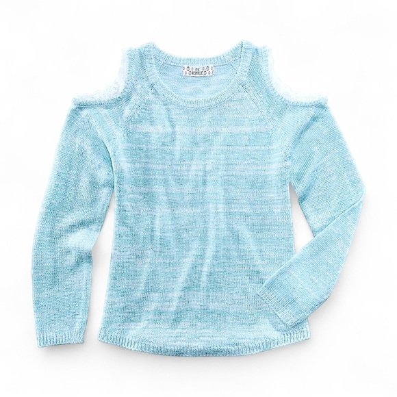 🌺 5 x 25 🌺 Bundle Pink Republic Light Blue Knit Top girls Sz 14 ( Large ) - Picture 1 of 4